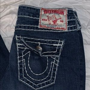True Religion wide leg jeans